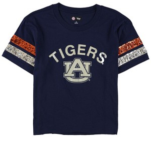 G-III Sports Womens Auburn University Tigers Embellished T-Shirt, Blue, Medium - 1 of 2