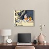 Art Remedy Paul Cezanne - Curtain and Fruit Rustic Chic Farmhouse Wall Art Framed - 2 of 4