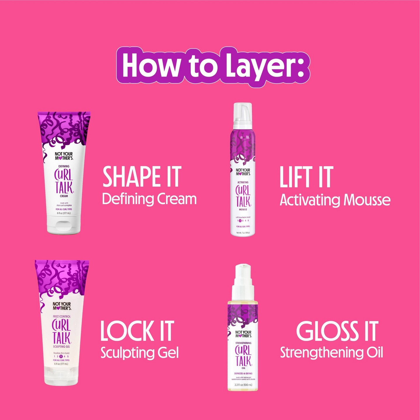 Крем для локонов Not Your Mother's Curl Talk, 6 fl oz, цвет: Кремовый — фото 8