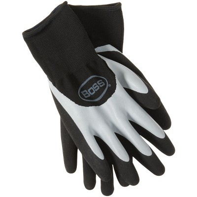 Boss Tactile Grip Men's Large Nitrile Coated Glove (10-Pack)