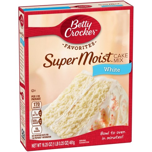 Betty Crocker Super Moist White Cake Mix - 16.25oz : Target