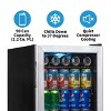 Newair Beverage Refrigerator Cooler, 90 Can Capacity Fridge, Adjustable Shelves and Glass Door, Small Refrigerator, Beer or Soda Can Organizer - 2 of 4
