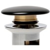 ALFI AB8056-BM Black Matte Ceramic Mushroom Top Pop Up Drain for Sinks with Overflow - 4 of 4