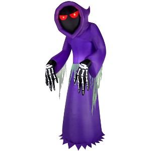 Occasions 7' Inflatable Faceless Reaper  Purple, 7 ft Tall, Multicolored - 1 of 3