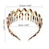 Unique Bargains Women's Rhombus Style Anti-Slip Toothed Hairband Amber 1 Pc - 3 of 4