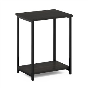 Furinno Simplistic Industrial Metal Frame End Table, 1-Pack, Espresso - 1 of 1