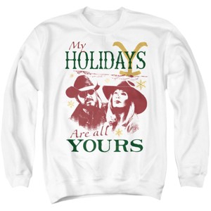 Men's Yellowstone Christmas My Holidays Are All Yours Crewneck Sweatshirt - 1 of 4