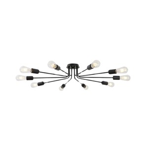 BAOURE 10 Light Sputnik Chandelier,44.5IN Modern Gold Chandelier Ceiling Light Semi Flush Mount Light Ceiling Lamp for Living Room Bedroom - 1 of 4