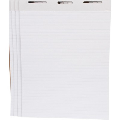School Smart Ruled Easel Pad Paper, 34 x 27 Inches, 50 Sheets Each, Pack of 4