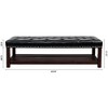 NicBex 60" Tufted Storage Ottoman Bench,End of Bed Bench with Nailhead Trim,Plush Foot Rest&Storage Bench for Bedroom,Living Room&Entryway - 2 of 4