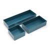 TRU RED 3 Piece Plastic Drawer Organizer Teal TR55299 - 3 of 3