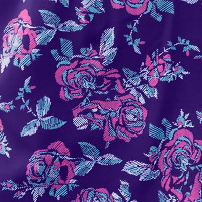 deep grape etched floral