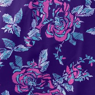 deep grape etched floral