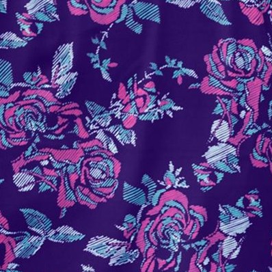 deep grape etched floral