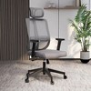 LeisureMod Modern Office Chair with Mesh Back and Headrest Adjustable Height 360 Degree Swivel and Tilt Nift Series - 2 of 4