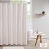 Gracie Mills Mikel Cotton Yarn Dyed Jacquard Pom Pom Shower Curtain - 3 of 4