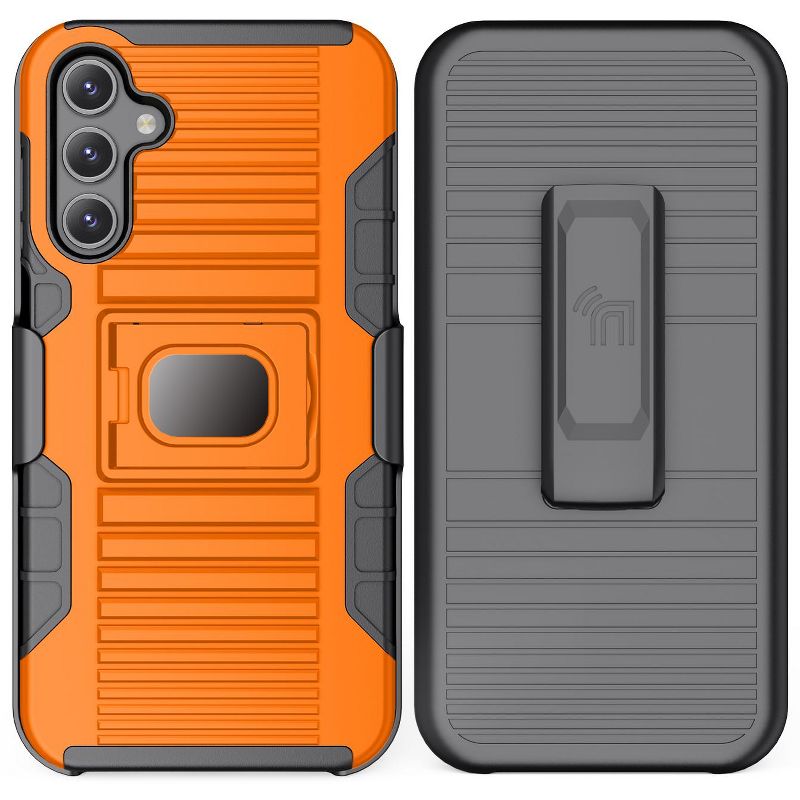 Nakedcellphone Combo for Samsung Galaxy A15 5G - Rugged Phone Case with Stand and Belt Clip Holster, 2 of 12