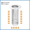 Unique Bargains Stainless Steel Anti-Odo Bathroom Hair Catcher Floor Drain Strainer - 3 of 4