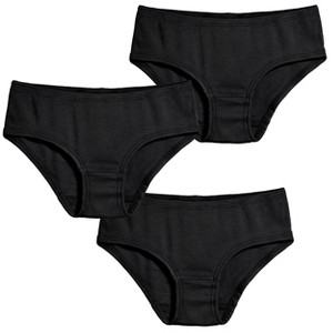 City Threads Girls Soft Cotton Brief 3-Pack - USA - Made - 1 of 4