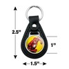 The Flash Character Black Leather Keychain - 4 of 4