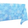 Blue Panda 3 Pack Snowflake Blue Tablecloth for Winter Holiday Christmas Party Table Cover Decorations, (54 x 108 in) - 4 of 4