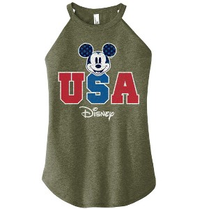 Women's - Disney - Americana Graphic High Neck Tank - 1 of 3