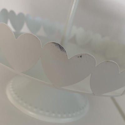 Metal Heart Tray White - Spritz™ : Target