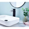 Single-Handle Waterfall Spout Bathroom Faucet, Vanity Sink Faucet with Streamlined Design - 2 of 3