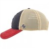 Adult Pabst Blue Ribbon Logo 3 Tone Adjustable Trucker Hat - 3 of 4