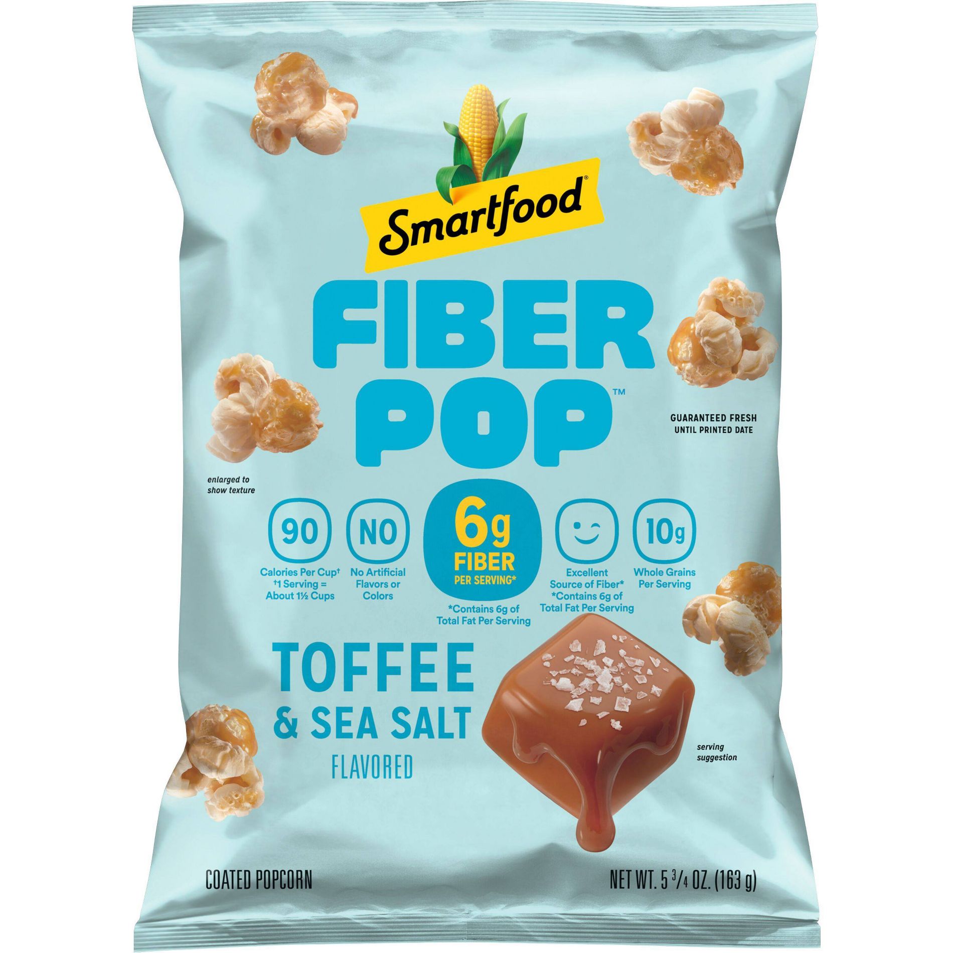 Smartfood FiberPop Toffee & Sea Salt Popcorn - 5.75oz