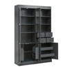 KTMBDW Pantry Cabinet, 75" High Freestanding Tall Cupboard Storage Cabinet with 4 Drawers, 3 Shelves, Pull-out Trays, for Living Room, Kitchen - 3 of 4