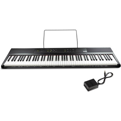  RockJam 88 Key Digital Piano Keyboard Piano with Full Size  Semi-Weighted Keys, Power Supply, Sheet Music Stand, Piano Note Stickers &  Simply Piano Lessons : Musical Instruments