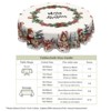 LOVEVOOK 55x70 Inch Rectangle Christmas Tablecloth, Winter Snowman Trees Red Washable Table Cover for Party Picnic Dinner Holiday Decor - 3 of 4
