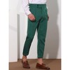 Lars Amadeus Men's Striped Pleated Front Cropped Dress Pants - 2 of 4