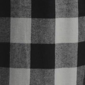 buffalo plaid - grey black 100% cotton flannel