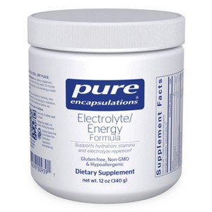 Pure Encapsulations Electrolyte Energy Formula - Hydration Supplement for Muscle Recovery, Minerals, Mental Focus, and Working Out* - 12 Ounces - 1 of 4