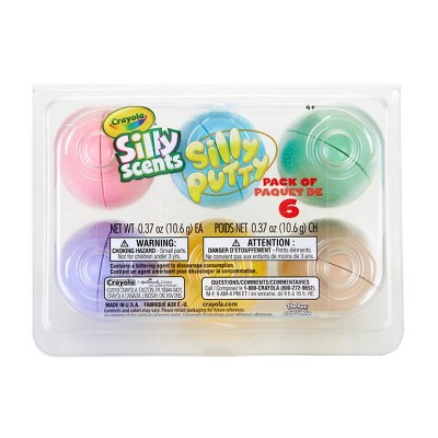 Crayola 6ct Silly Putty Silly Scents Egg Pack