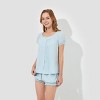 Women's Puff Cap Sleeve Babydoll Top - Wild Fable™ - 3 of 3