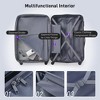 3 Piece Travel Luggage Set With 2 Suitcases 1 Duffel Bag, Lightweight Swivel Suitcase Hardside Luggage With TSA Lock 360° Spinner Wheels - 4 of 4