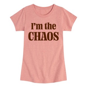 Girls' - Instant Message - Chaos Caffeine Kid Fitted Short Sleeve Graphic T-Shirt - 1 of 4