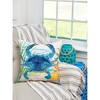 C&F Home 18" x 18" Blue Crab Coastal Indoor/Outdoor Decorative Throw Pillow - 3 of 4