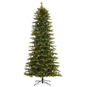 9ft. Fir Look Artificial Christmas Tree with 800 Clear LED Lights – Grand Holiday X-Mas Centerpiece - 1 of 4