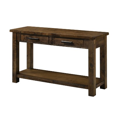 Geary Open Shelf Sofa Table Oak - HOMES: Inside + Out