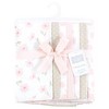 Hudson Baby Infant Girl Flannel Burp Cloth 7pk, Pink Honey Bunny, One Size - 2 of 4