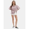 EXLURA Womens Summer Oversized T Shirts Crewneck Loose Workout Short Sleeve Blouse Tops 2025 Y2K Casual Athletic Basic Tee - 3 of 4