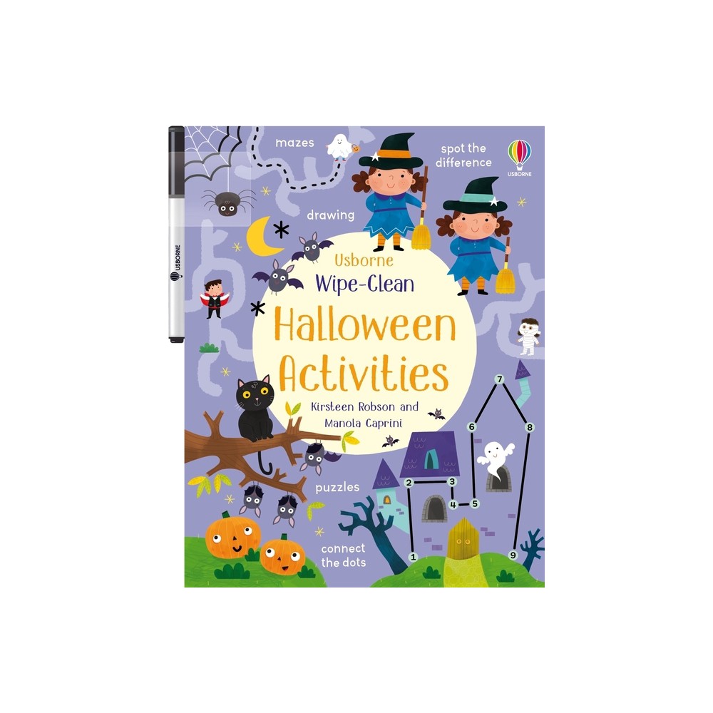 Wipe-Clean Halloween Activities - (Wipe-Clean Activities) by Kirsteen Robson (Paperback)