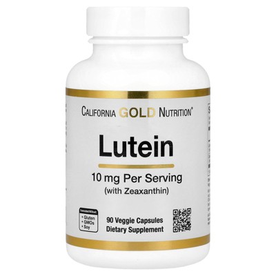 California Gold Nutrition Lutein, 90 Veggie Capsules