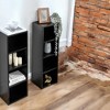 Alilang 11.60 Inch Slim Tall Storage Shelf Unit with Eight Adjustable Compartments - Black - 2 of 4