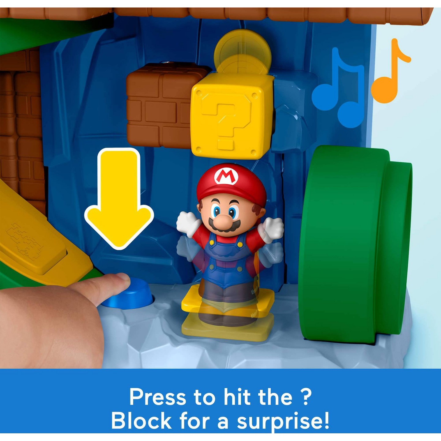 Детские фигурки Fisher-Price Little People My Mario Adventure Playset, Musical Toddler Toy with 2 Figures — фото 4