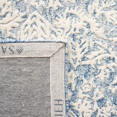 Metro Blue and Ivory Hand-Tufted Wool Area Rug